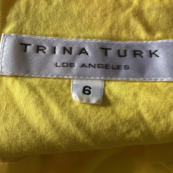 Trina Turk floral yellow skirt - Picture 4 of 5